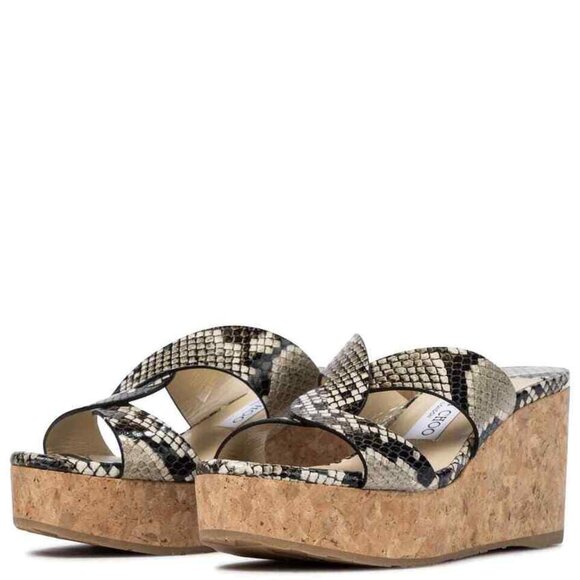 Jimmy Choo Mimi 100 Sandals Snake - Picture 3 of 4